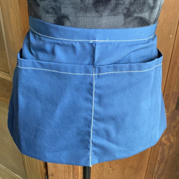 Apron with 2 large pockets. 17” length of apron. Tie around waist. - Picture 2 of 7